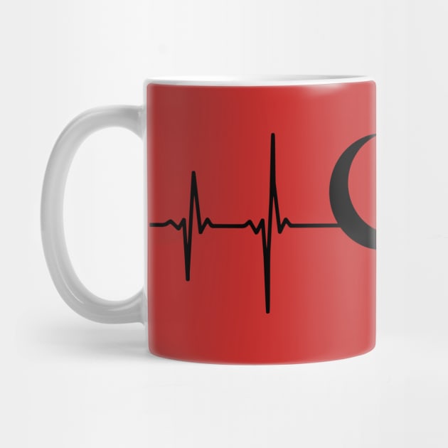 Halfmoon Heartbeat Turkiye Pulse Frequency by Shirtbubble